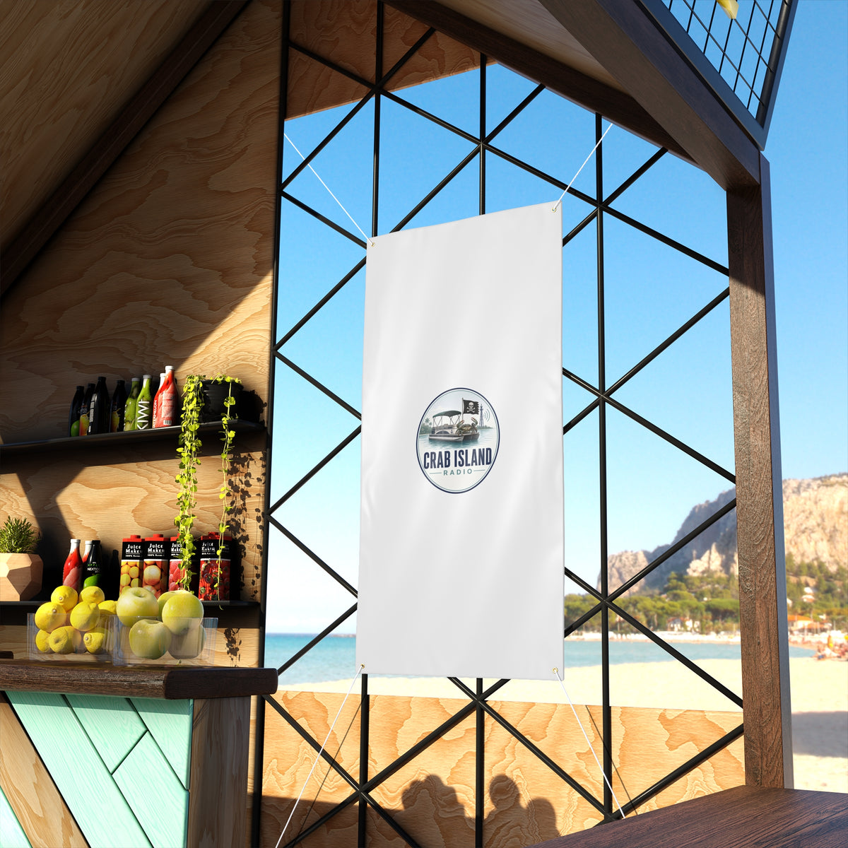 Matte Banner – Crab Island Radio