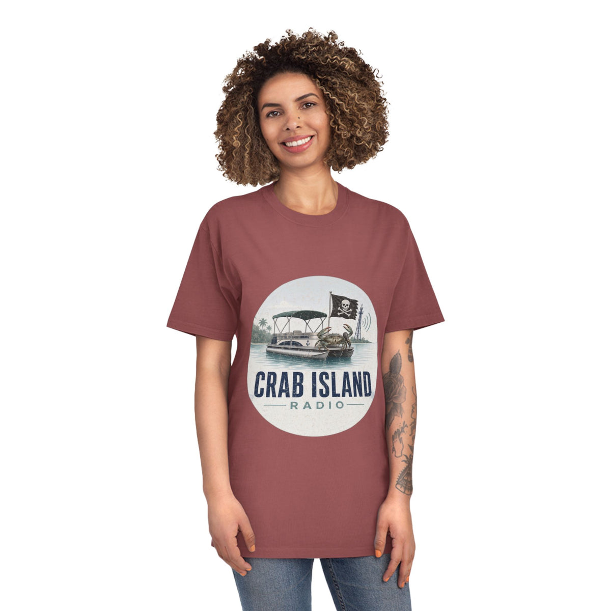 Unisex Faded Shirt – Crab Island Radio