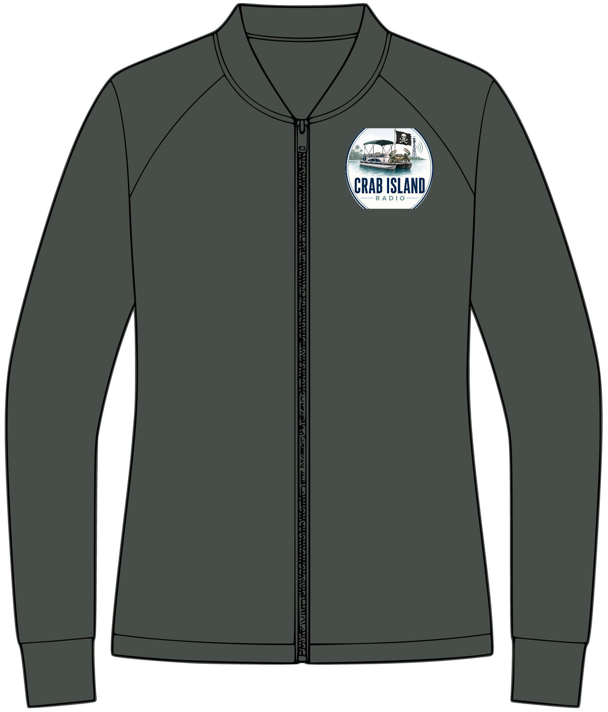 Women's Double-Knit Bomber – Crab Island Radio