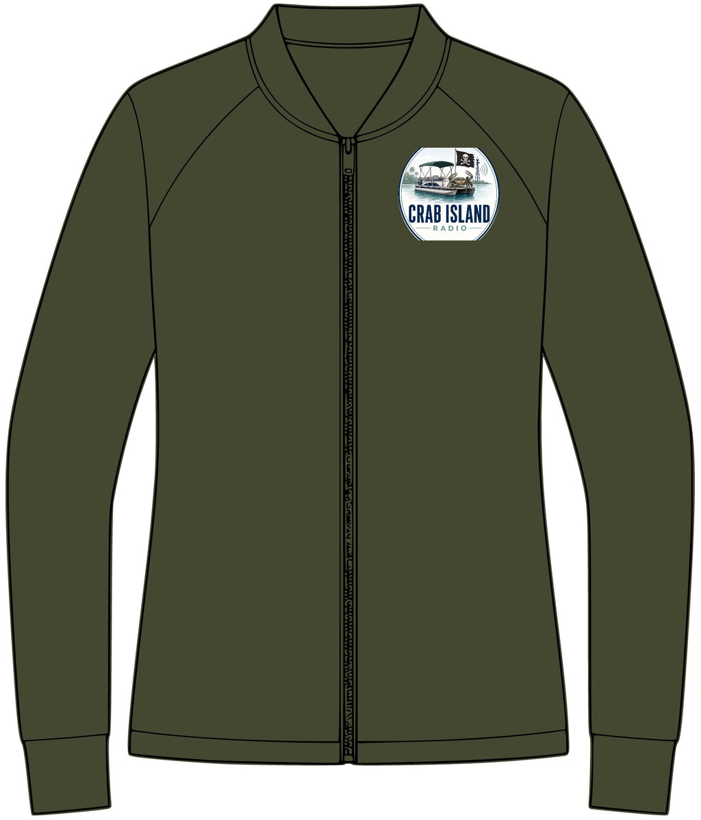 Women's Double-Knit Bomber – Crab Island Radio
