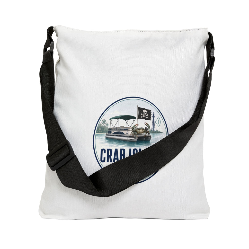Adjustable Tote Bag (AOP) – Crab Island Radio