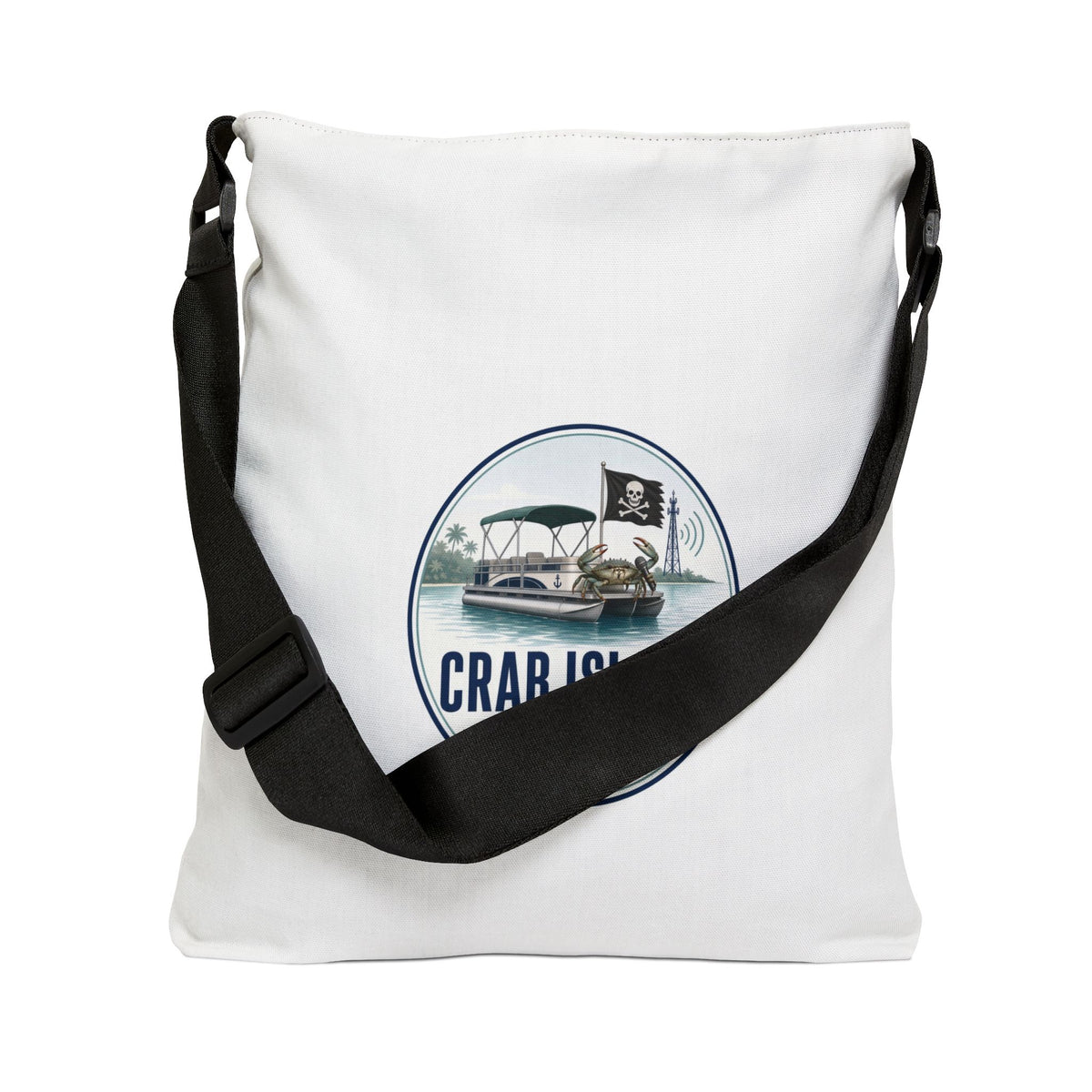 Adjustable Tote Bag (AOP) – Crab Island Radio