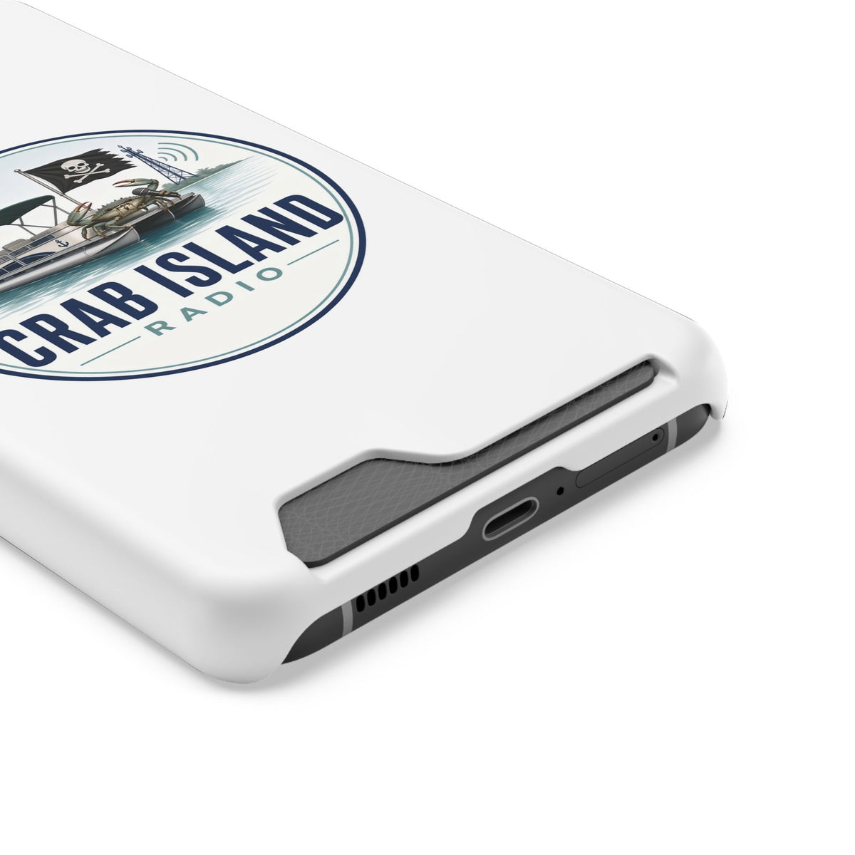 Phone Case With Card Holder – Crab Island Radio