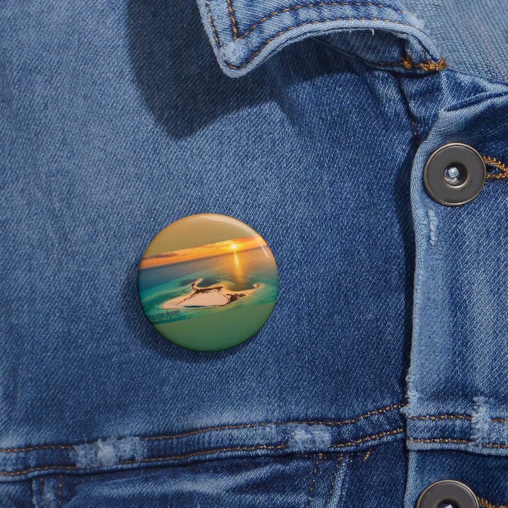 Custom Pin Buttons – Island Sunset