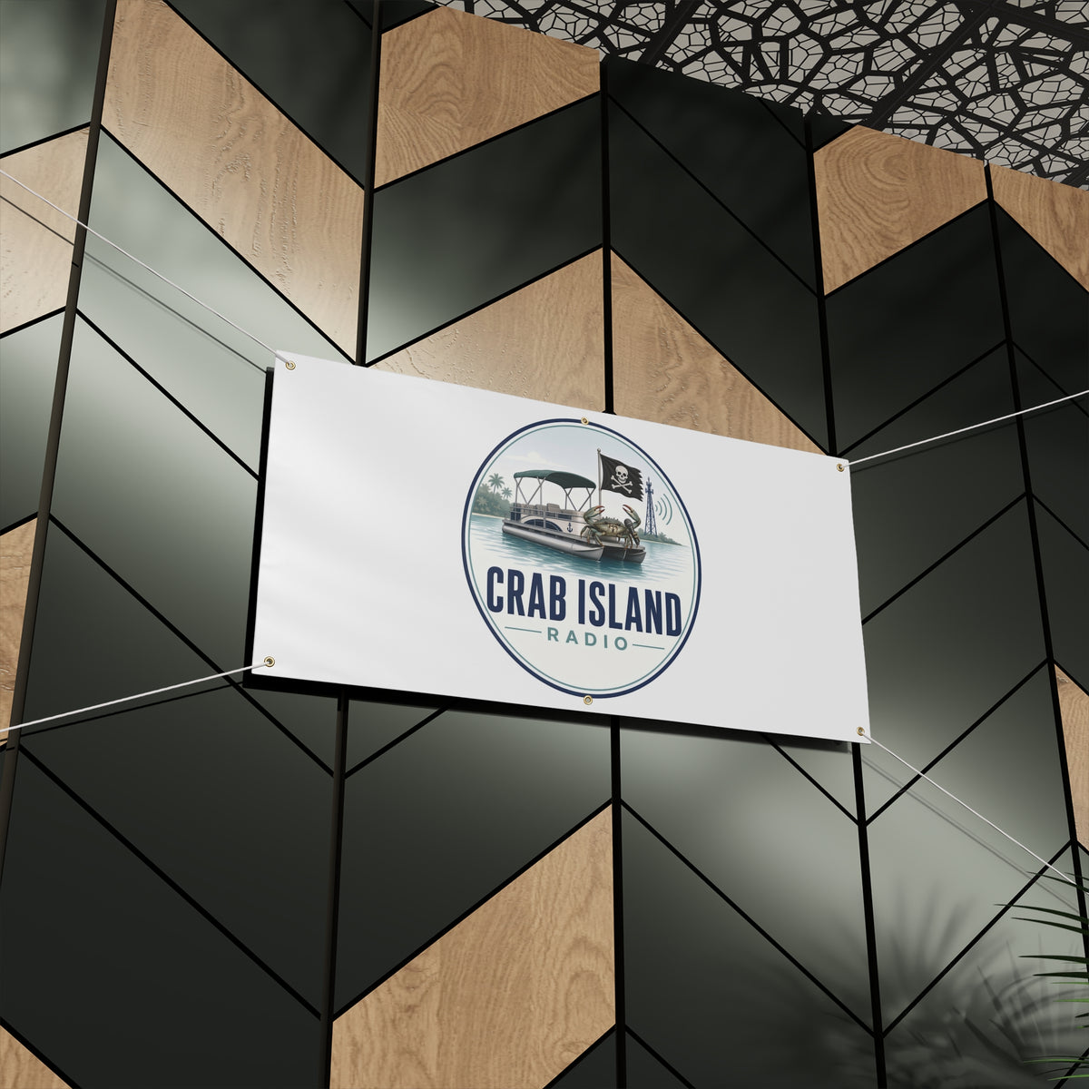 Matte Banner – Crab Island Radio