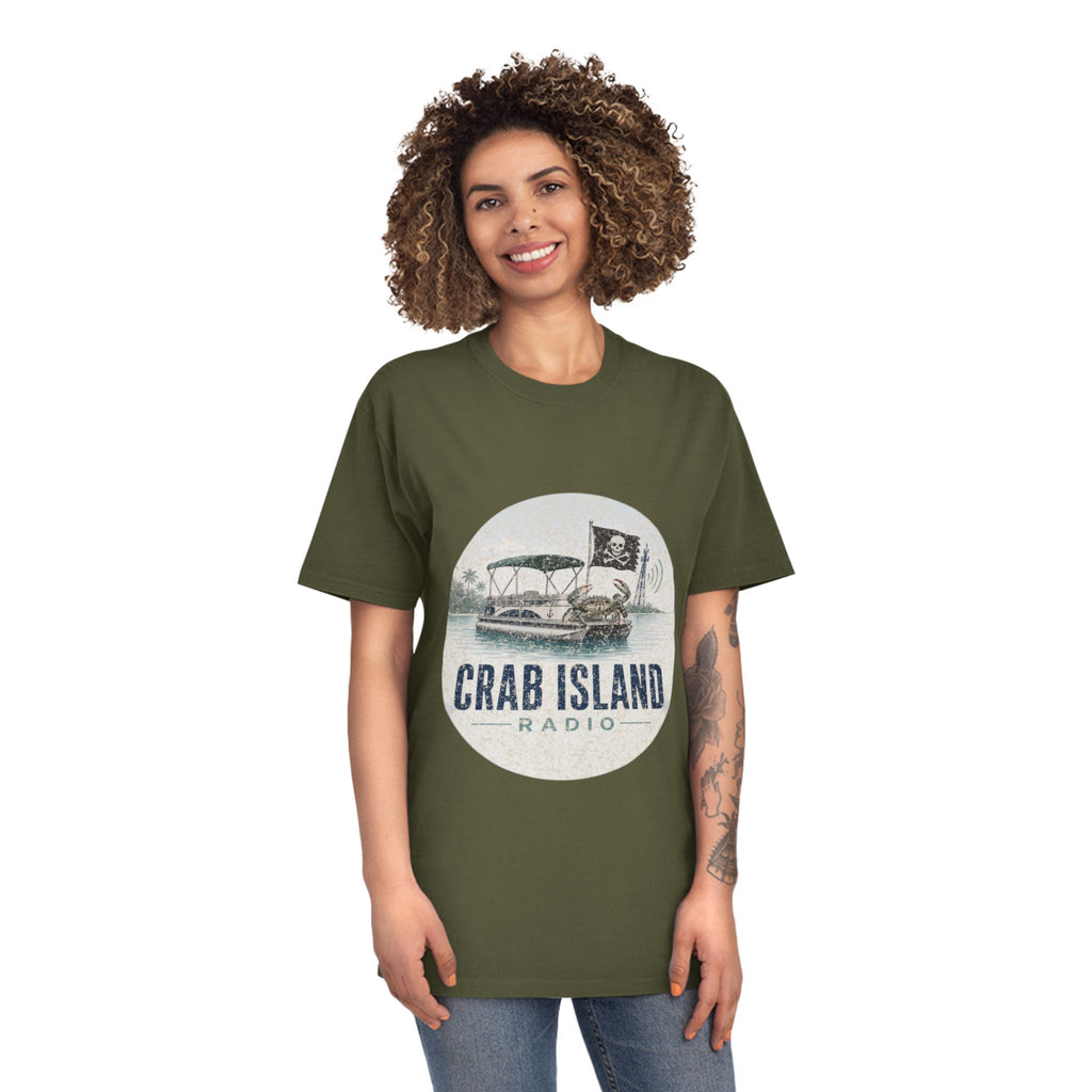 Unisex Faded Shirt – Crab Island Radio