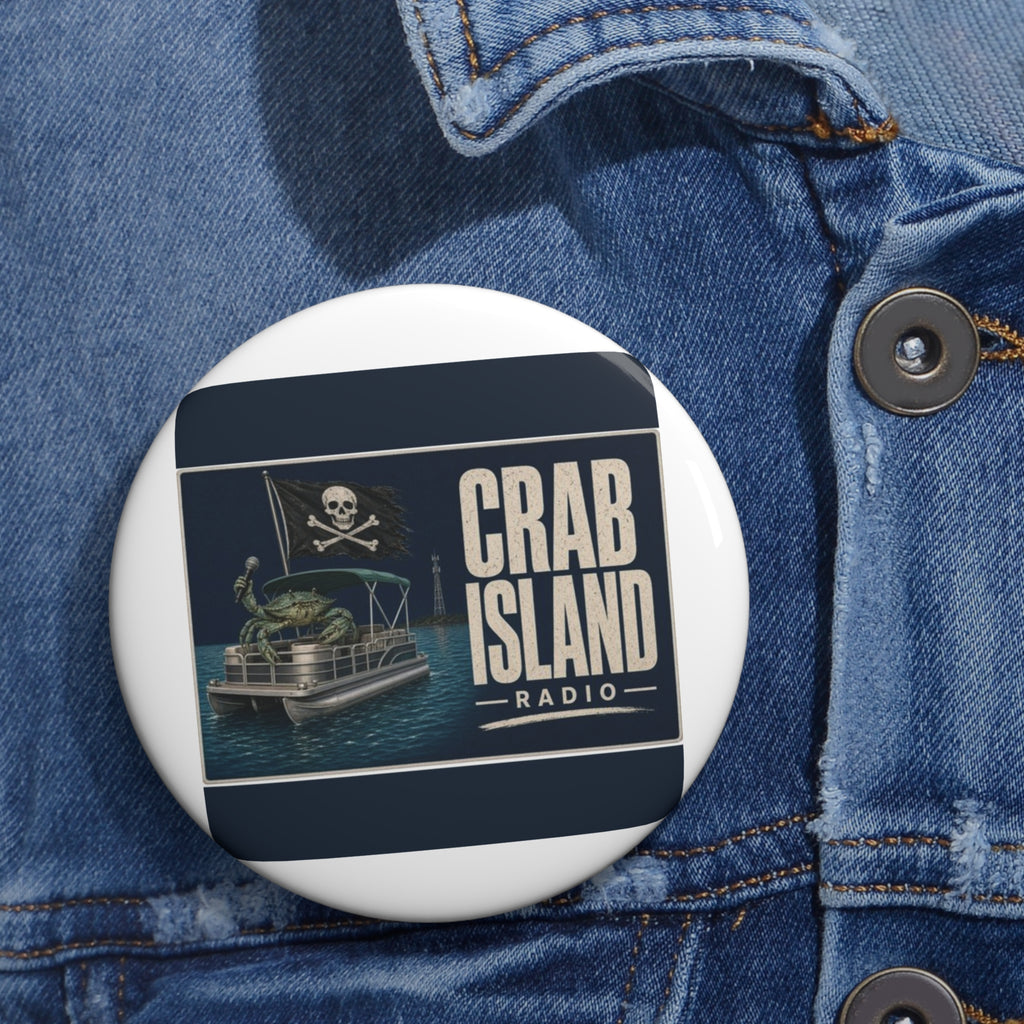 Custom Pin Buttons – Pirate Crab