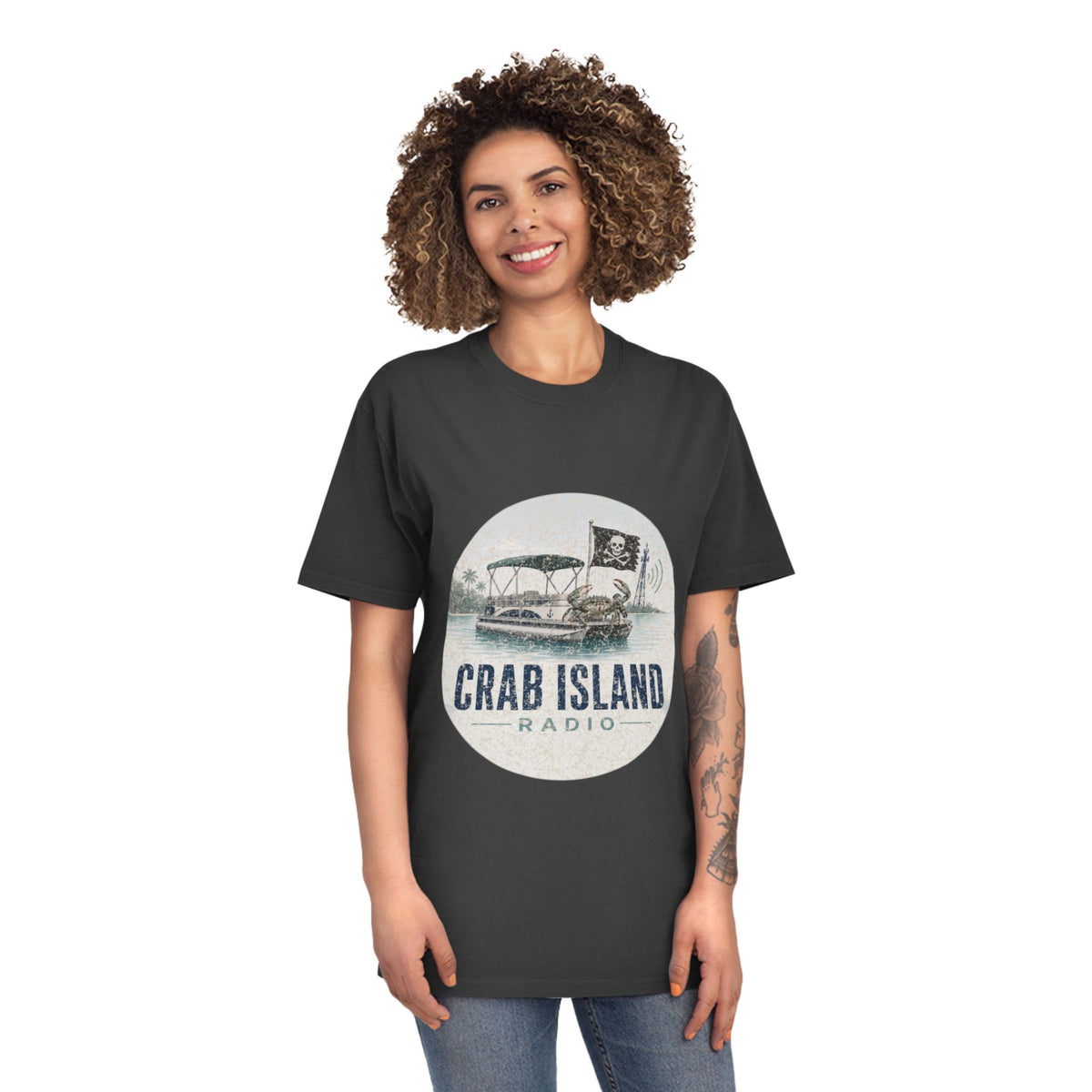 Unisex Faded Shirt – Crab Island Radio