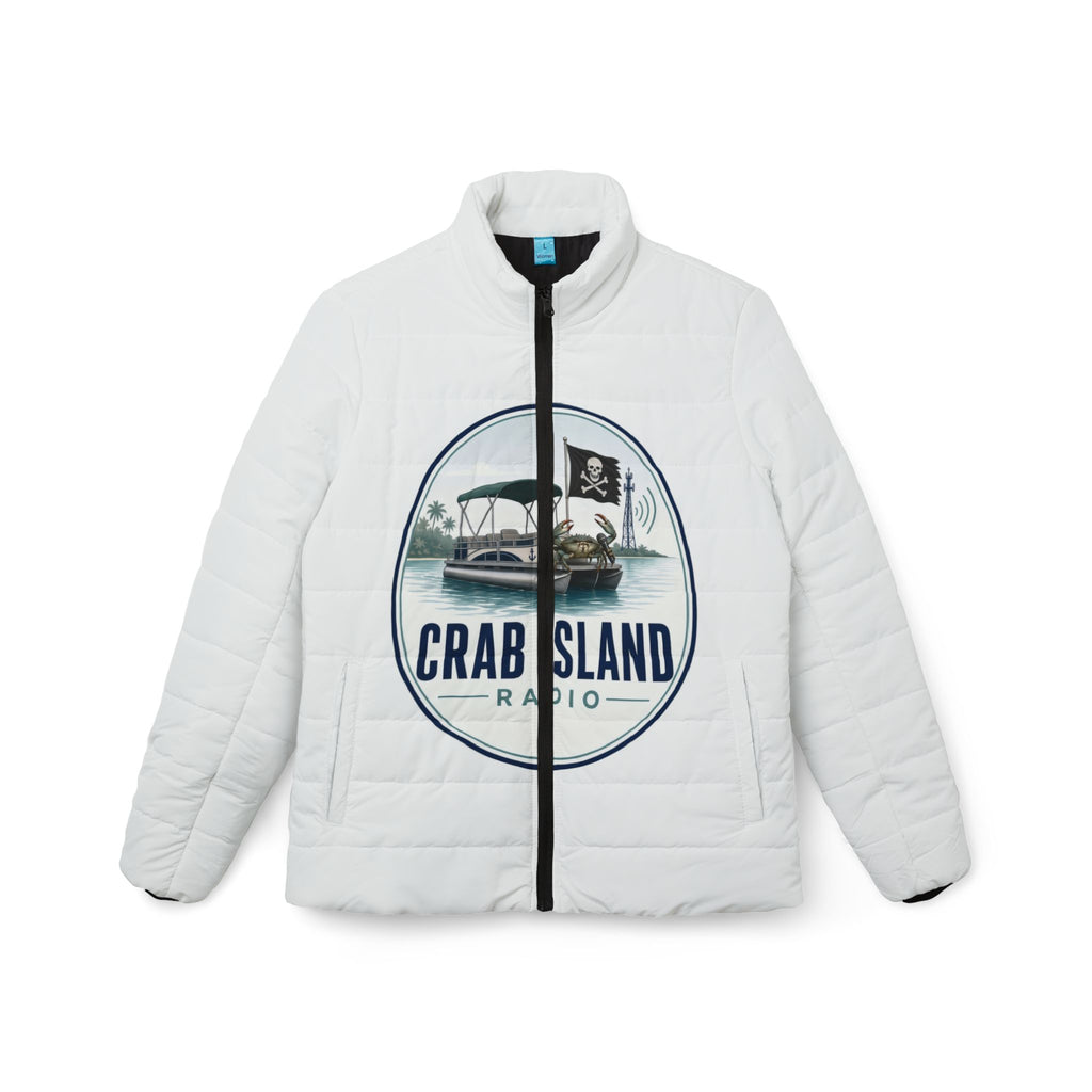 Women's Puffer Jacket (AOP) – Crab Island Radio