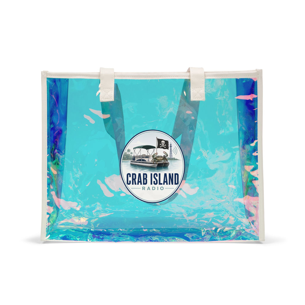 Beach Holographic Tote Bag – Crab Island Radio