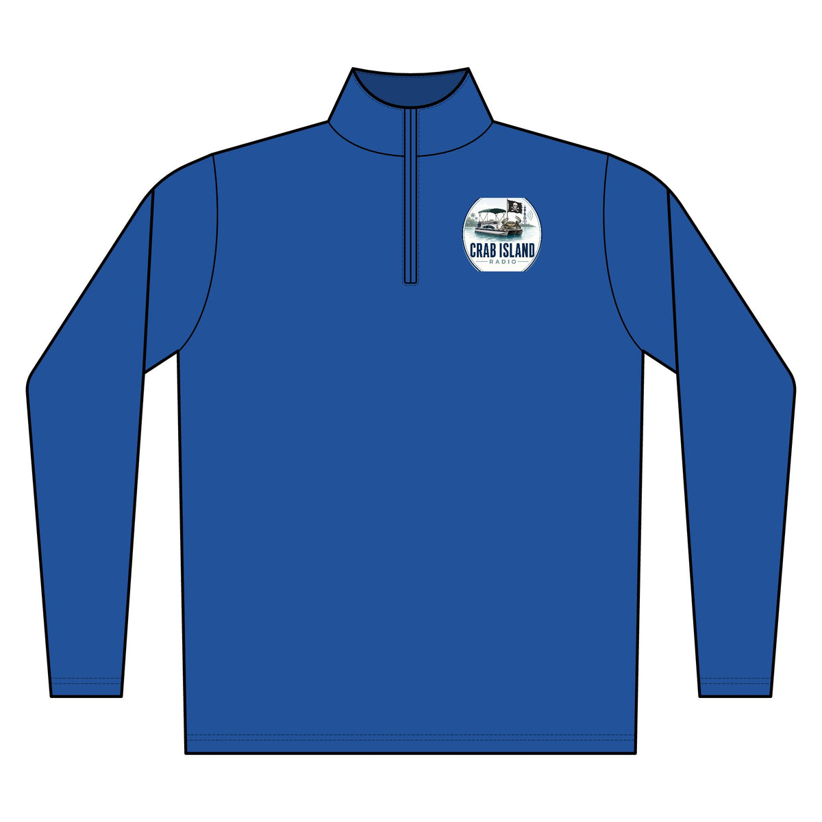 Men's Performance Mélange Quarter-Zip Pullover – Crab Island Radio