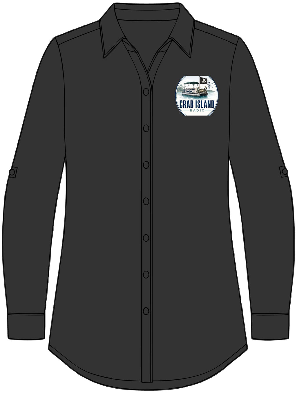 Women's Plaid Flannel Tunic – Crab Island Radio