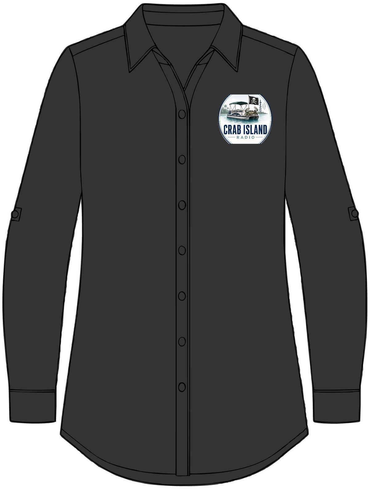 Women's Plaid Flannel Tunic – Crab Island Radio