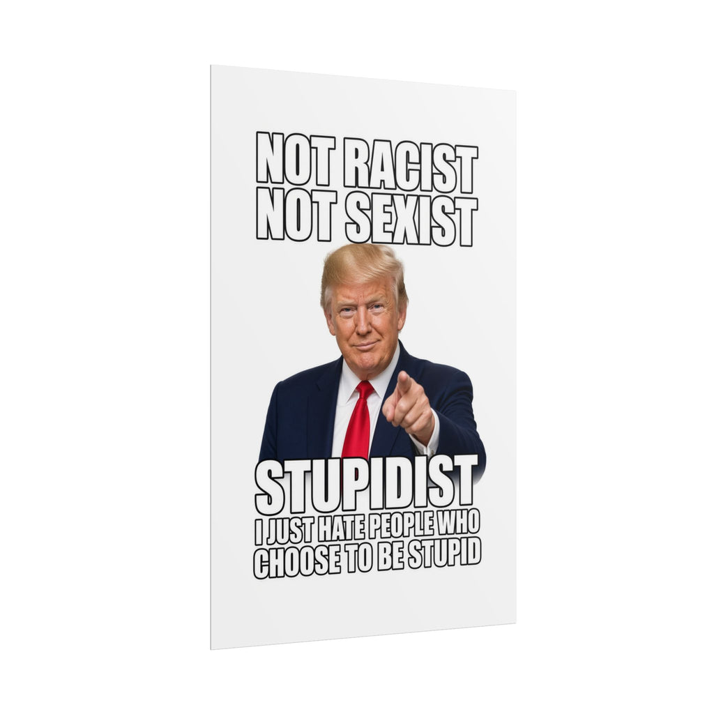 STUPIDIST Funny Meme Poster – Political Humor Wall Art