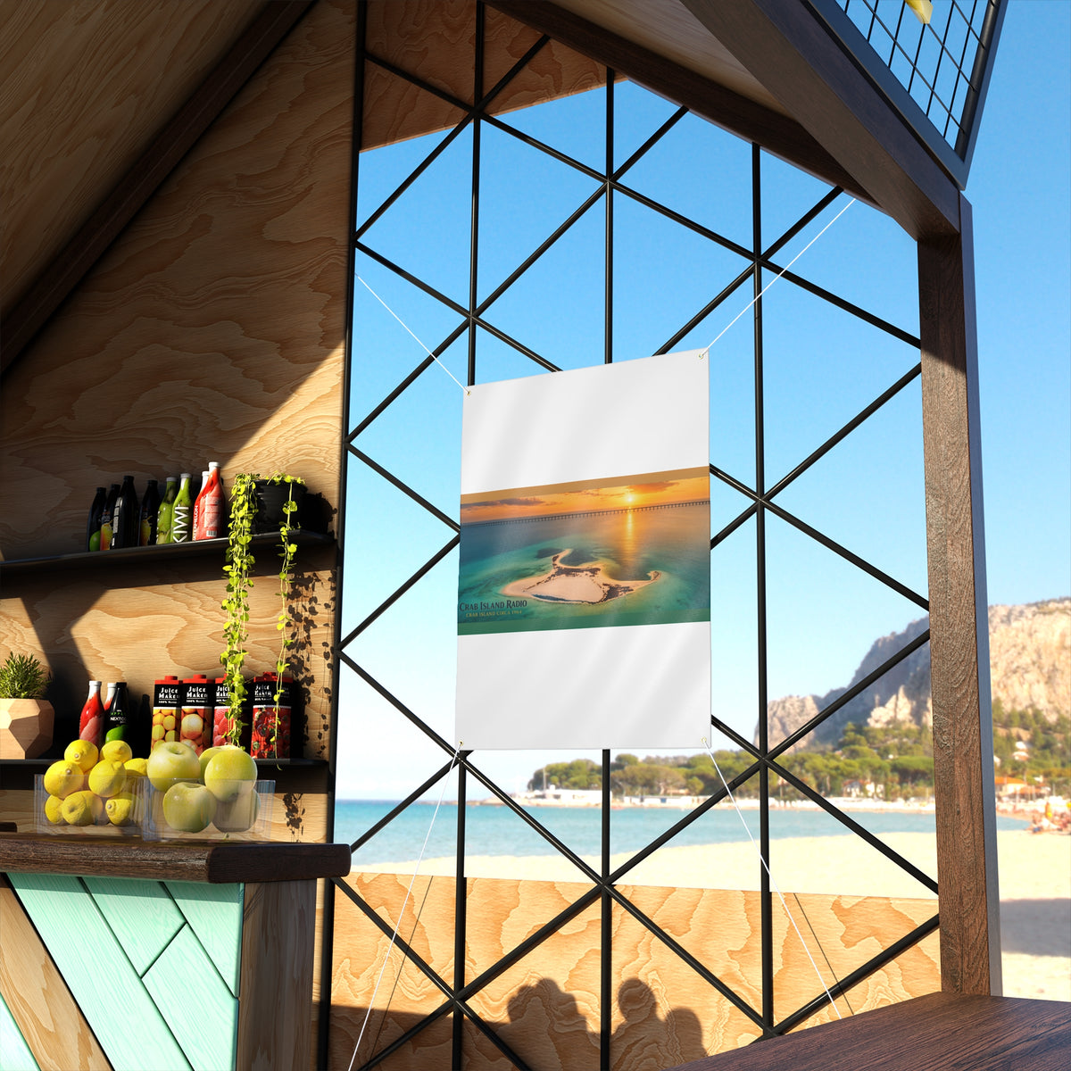 Matte Banner – Island Sunset