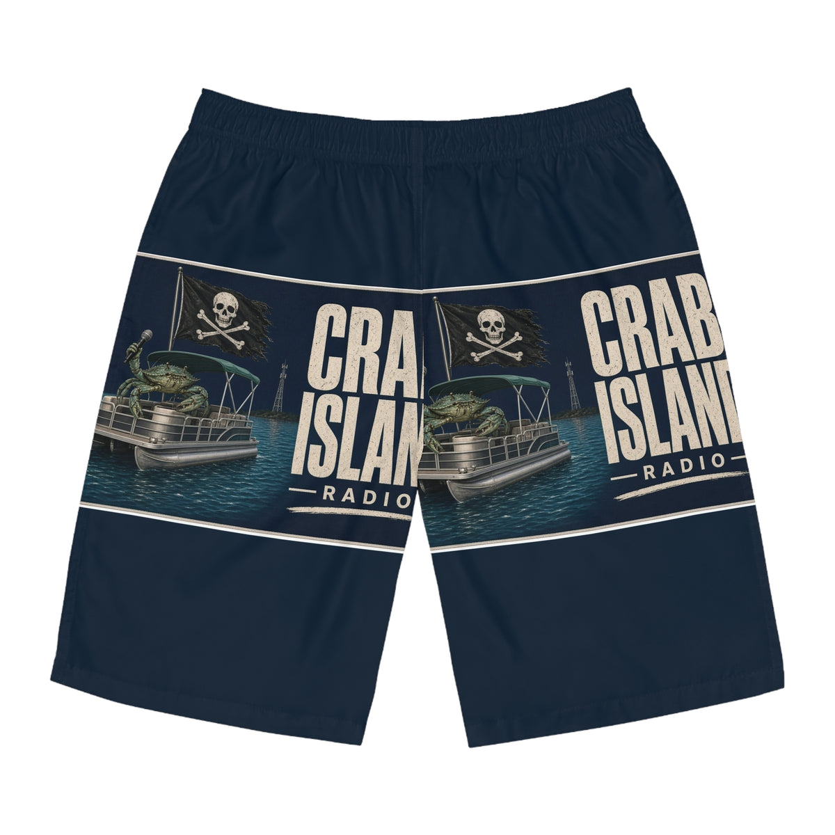 Crab Island Radio Pirate Crab Board Shorts