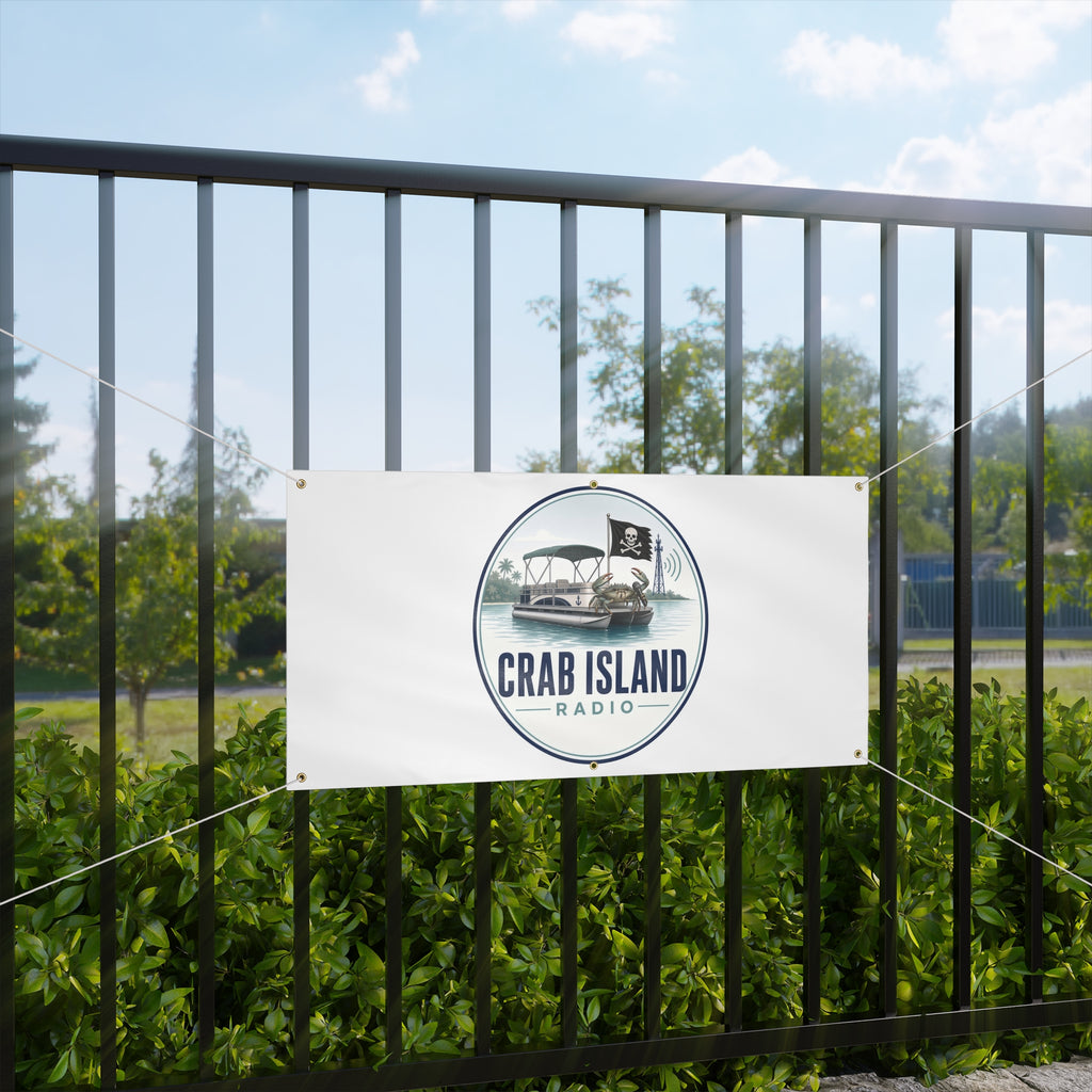 Matte Banner – Crab Island Radio