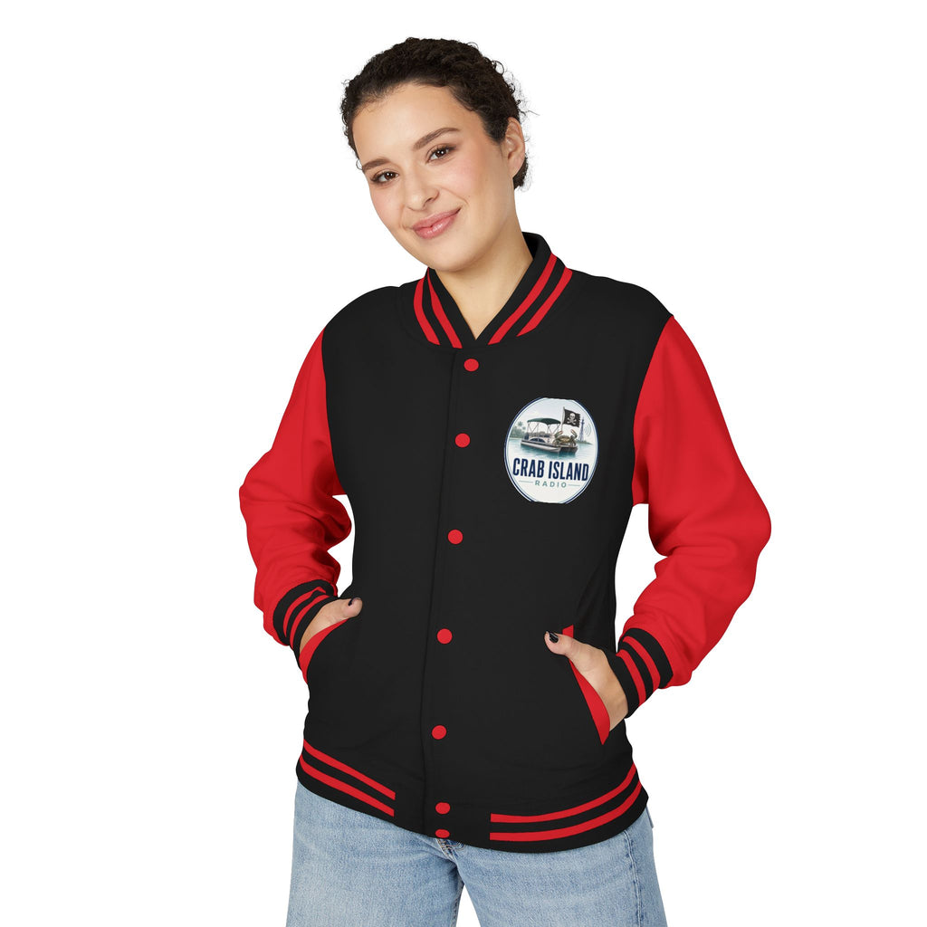 Unisex Heavyweight Letterman Jacket – Crab Island Radio