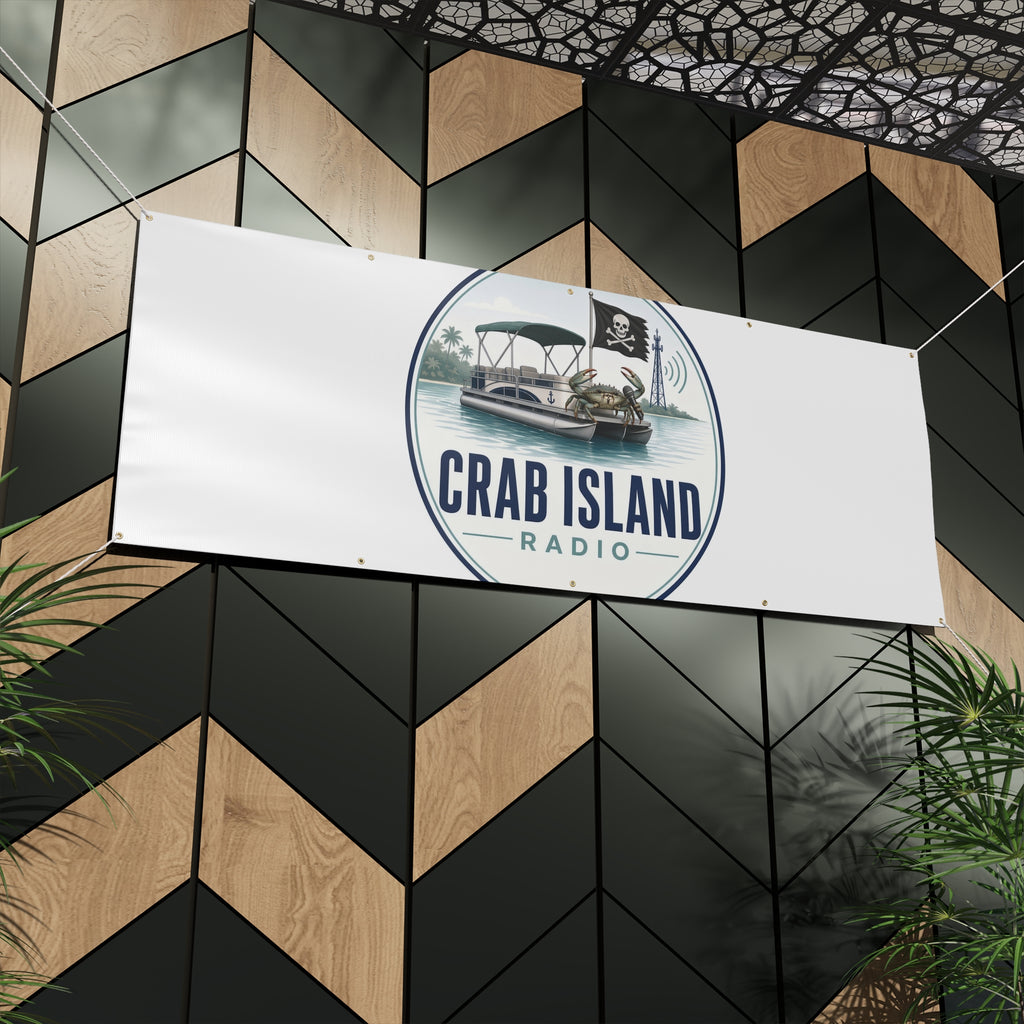 Matte Banner – Crab Island Radio