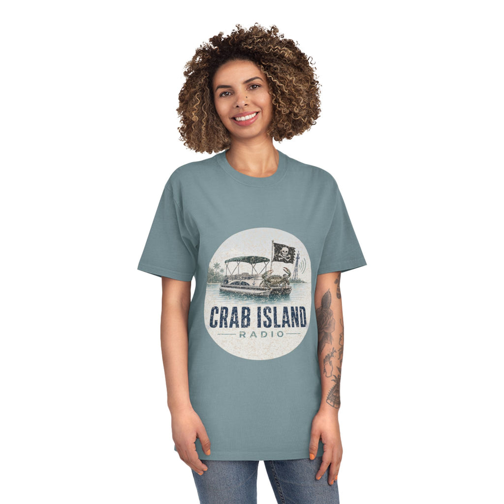 Unisex Faded Shirt – Crab Island Radio