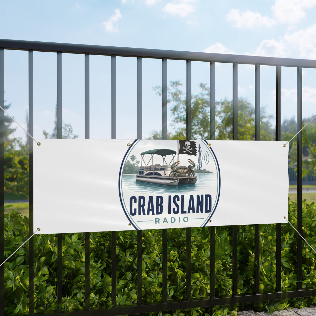 Matte Banner – Crab Island Radio