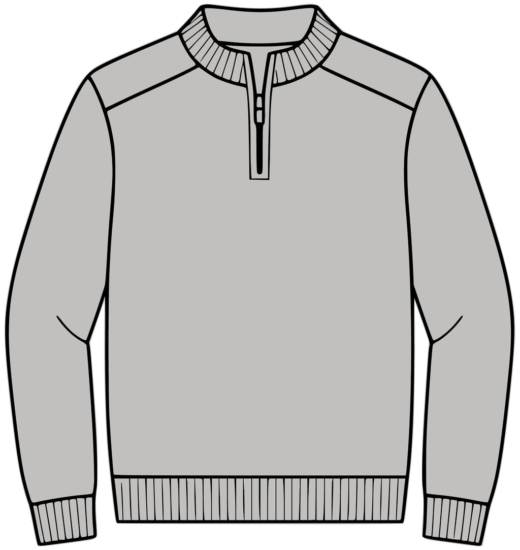 1/4-Zip Sweater – Crab Island Radio