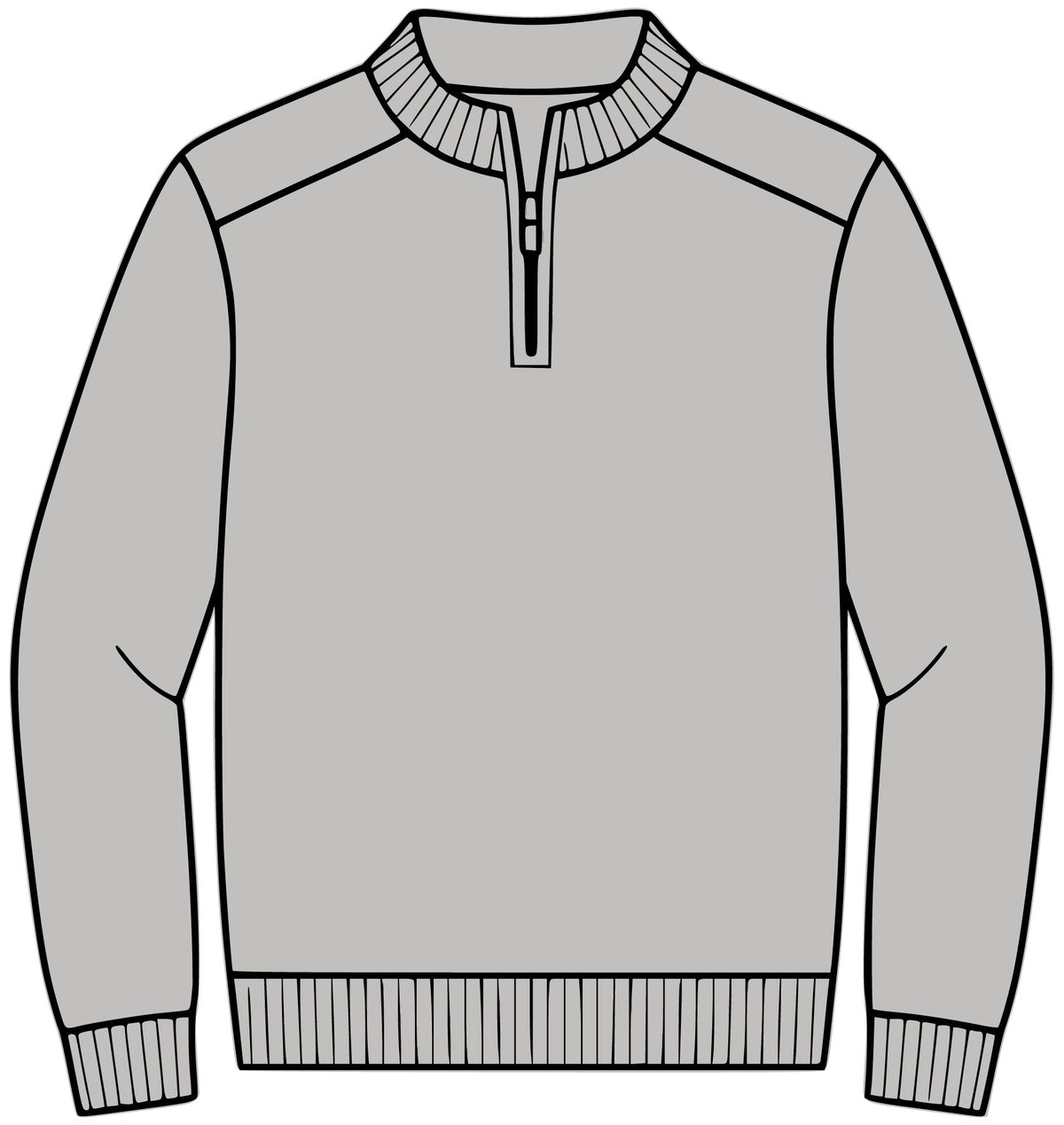 1/4-Zip Sweater – Crab Island Radio