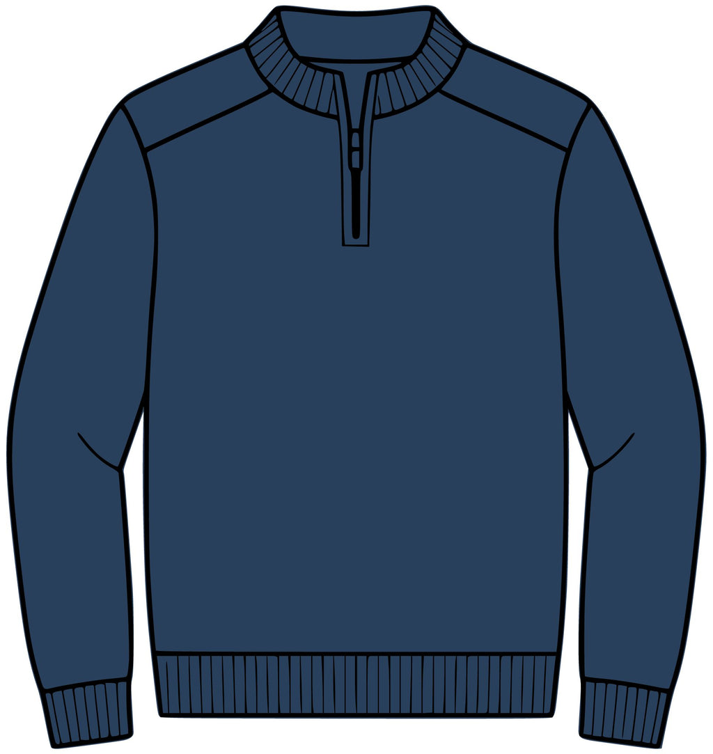 1/4-Zip Sweater – Crab Island Radio
