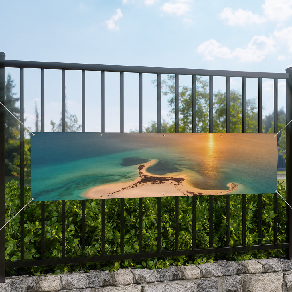 Matte Banner – Island Sunset