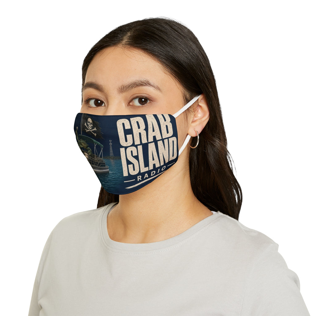 Snug-Fit Polyester Face Mask – Pirate Crab