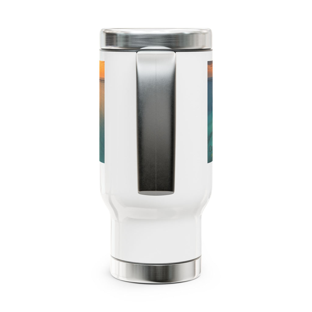 Stainless Steel Travel Mug with Handle, 14oz – Island Sunset
