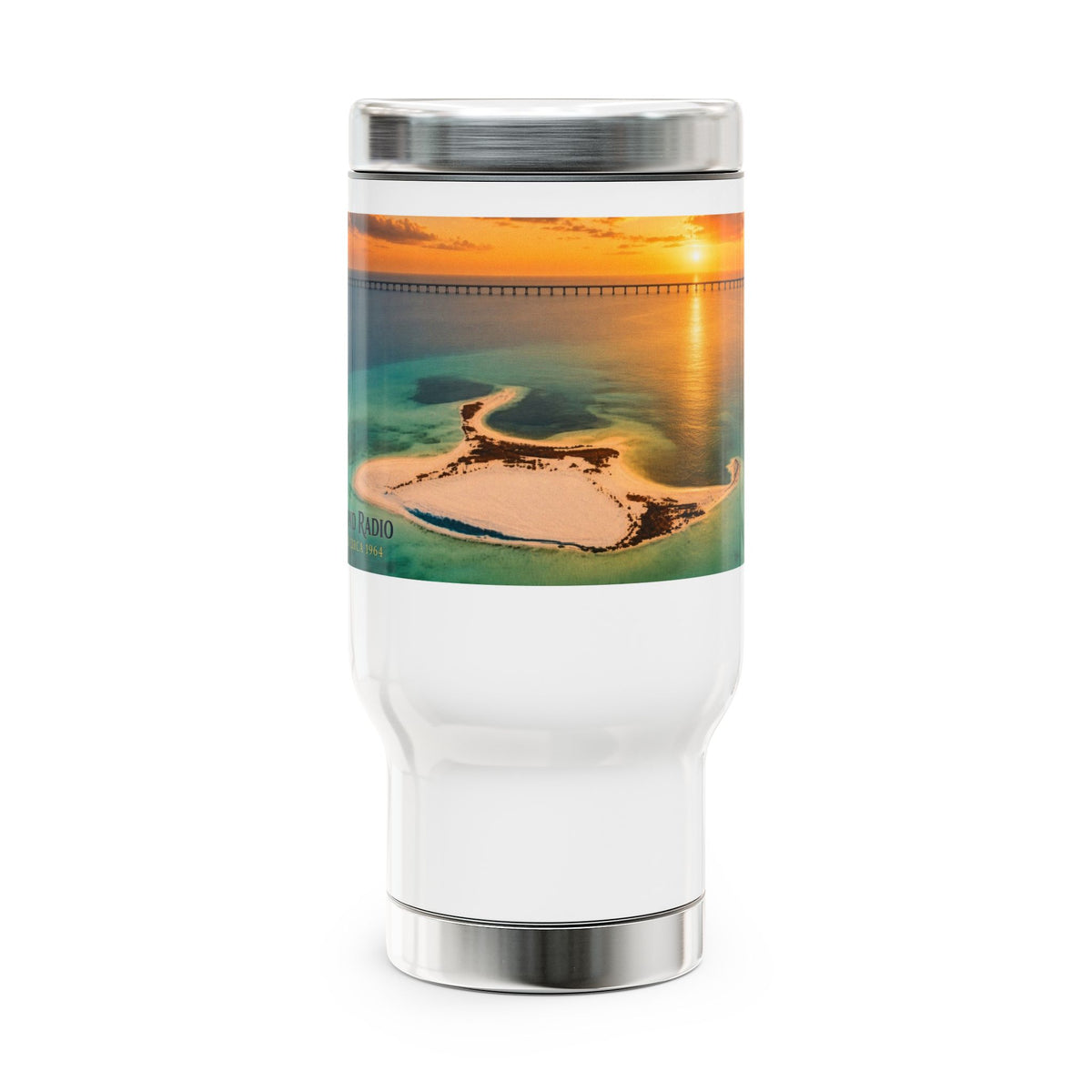 Stainless Steel Travel Mug with Handle, 14oz – Island Sunset