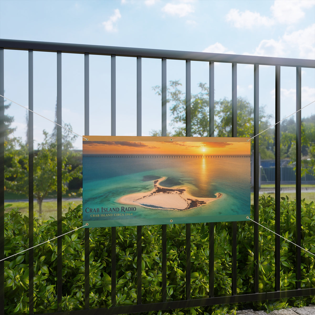 Matte Banner – Island Sunset