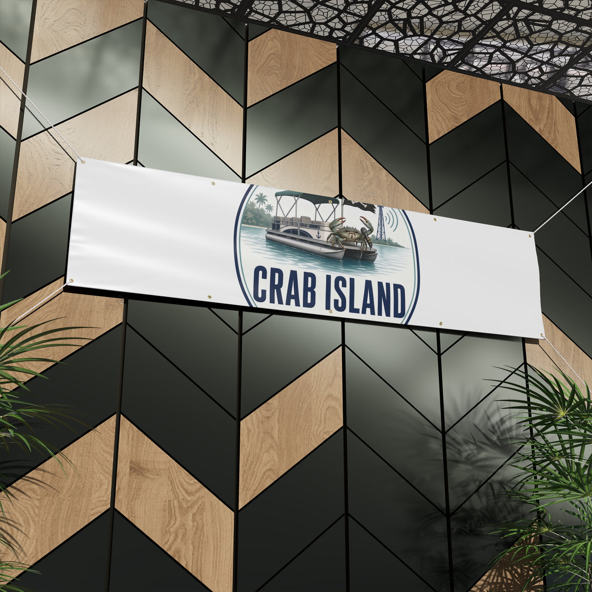 Matte Banner – Crab Island Radio