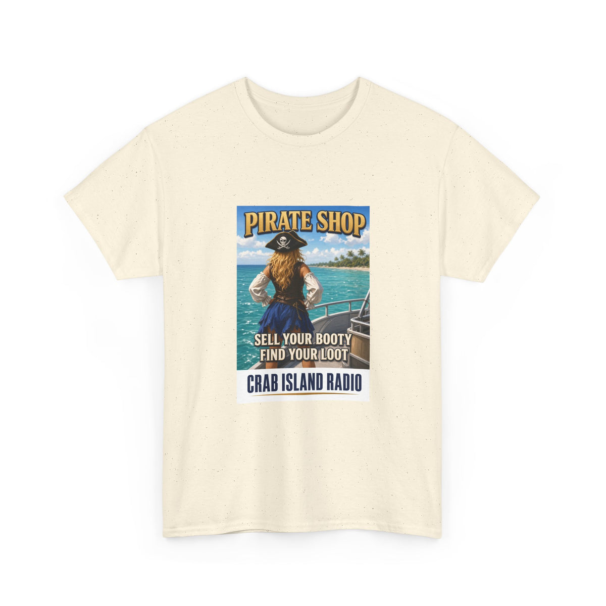 Crab Island Radio Pirate Shop Boat Tee