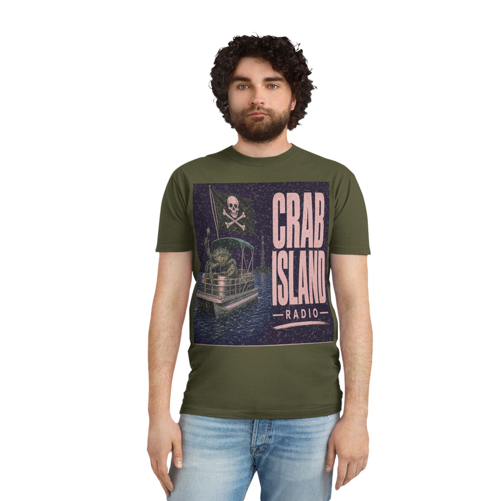 Unisex Faded Shirt – Pirate Crab – Girl Colors (Plum & Rose)