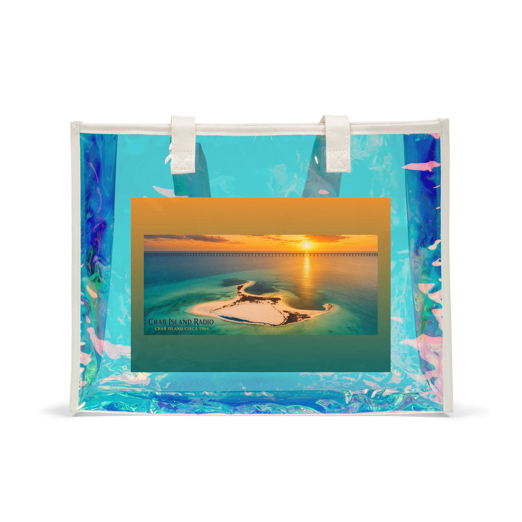 Beach Holographic Tote Bag – Island Sunset