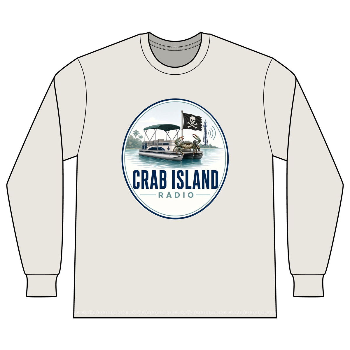 Men's Cotton Long-sleeve – Crab Island Radio