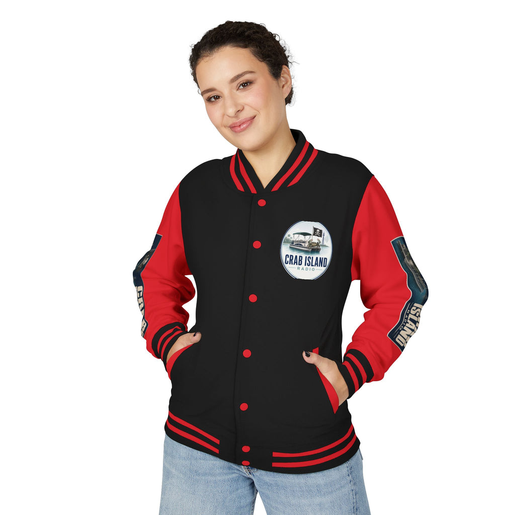 Unisex Heavyweight Letterman Jacket – Crab Island Radio