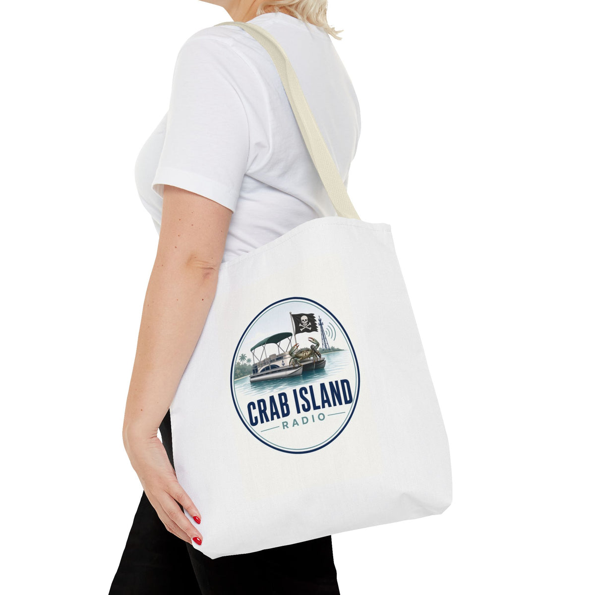Tote Bag (AOP) – Crab Island Radio