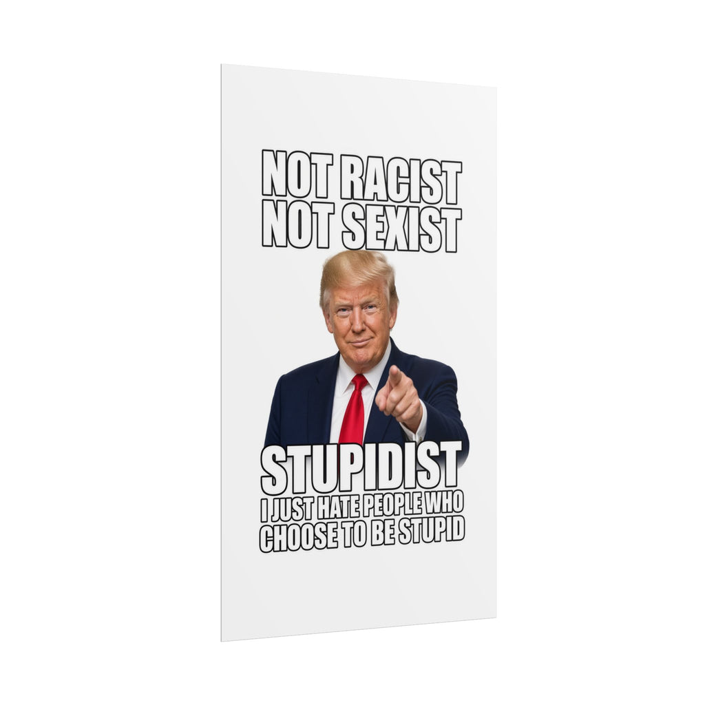 STUPIDIST Funny Meme Poster – Political Humor Wall Art