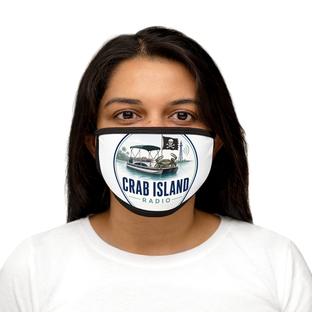 Mixed-Fabric Face Mask – Crab Island Radio