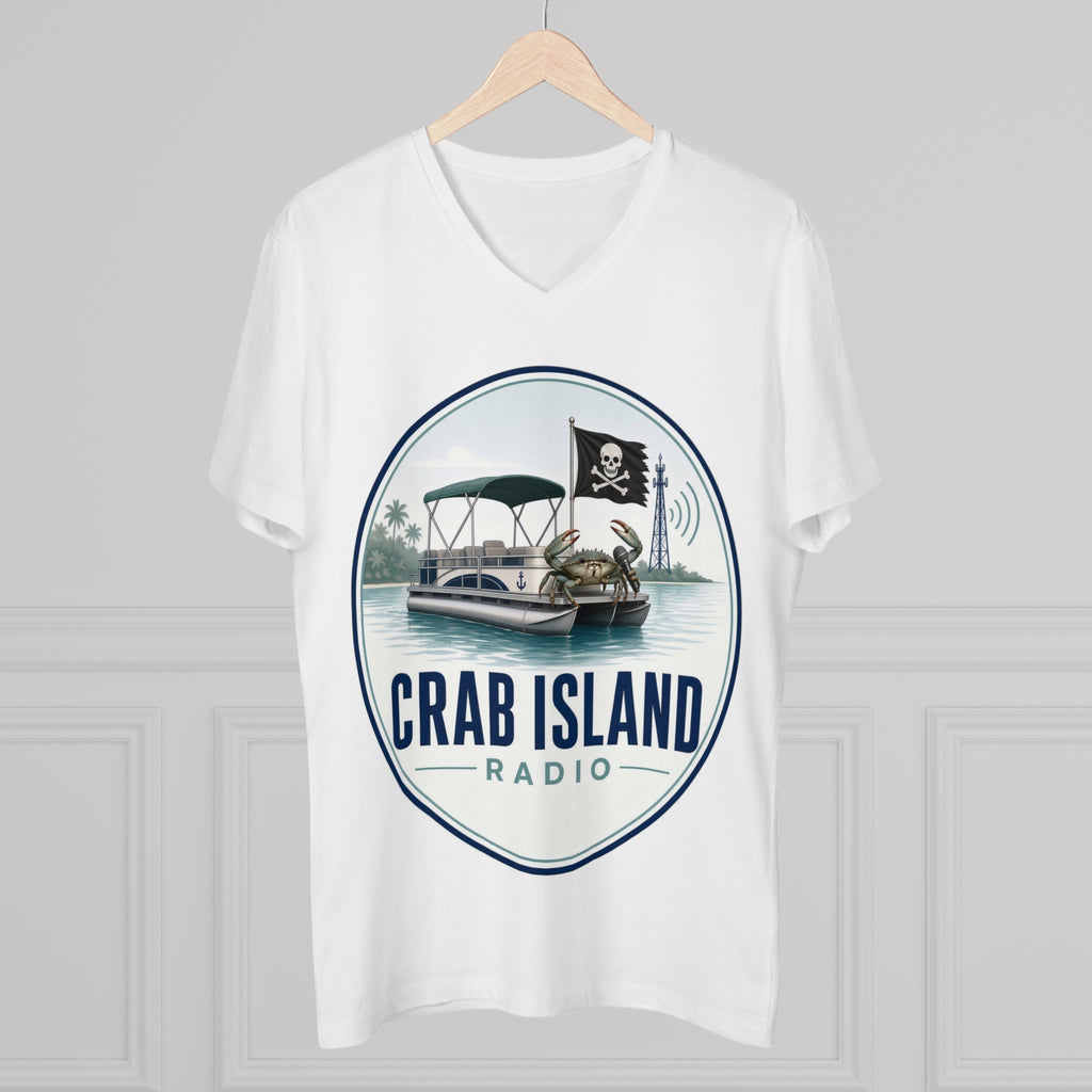 Men’s Presenter V-neck – Crab Island Radio