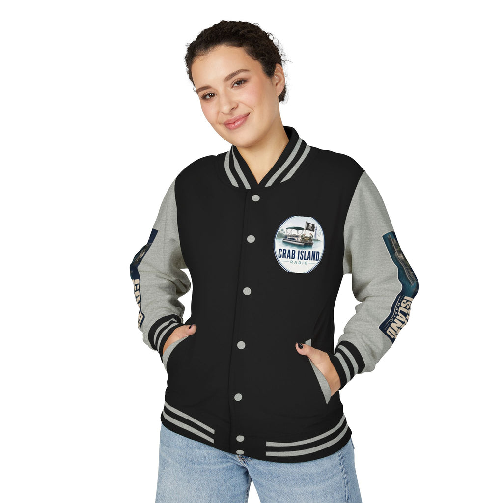 Unisex Heavyweight Letterman Jacket – Crab Island Radio