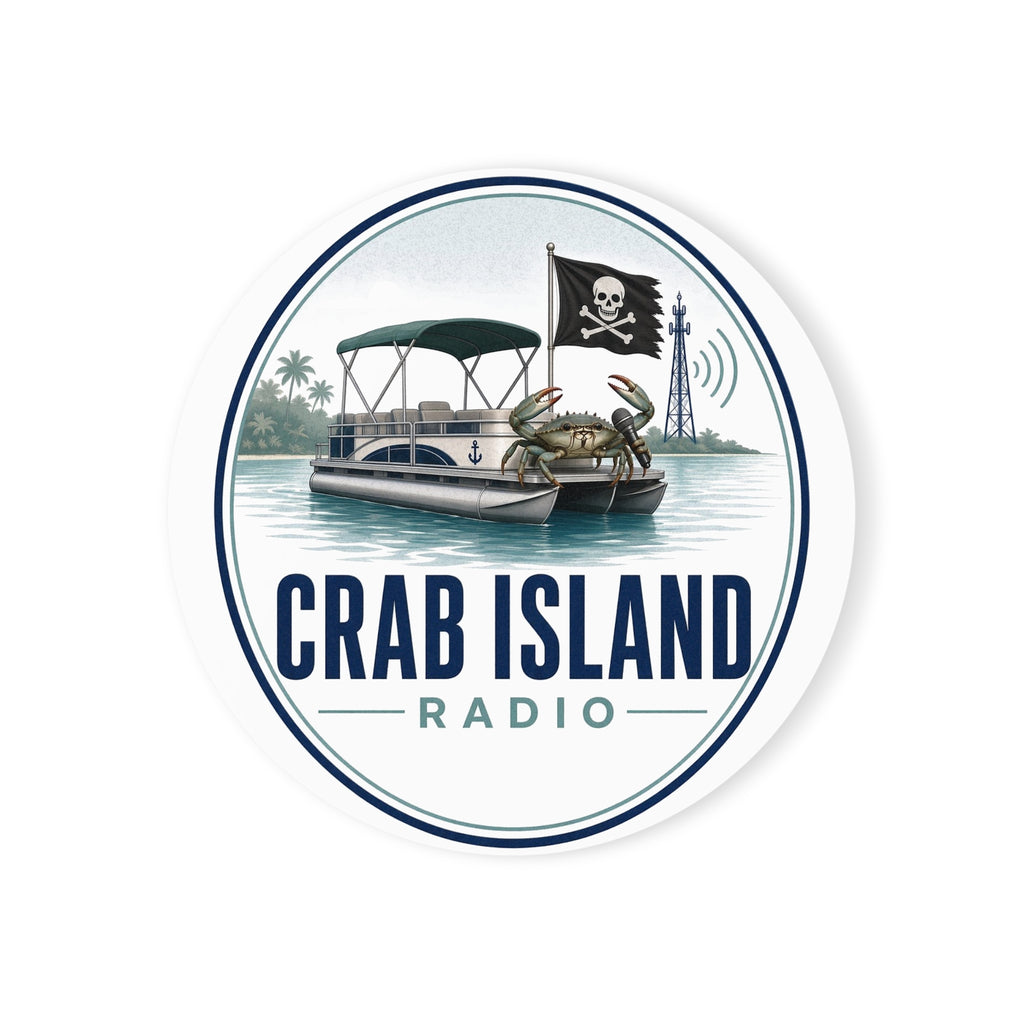 Cork Back Coaster – Crab Island Radio