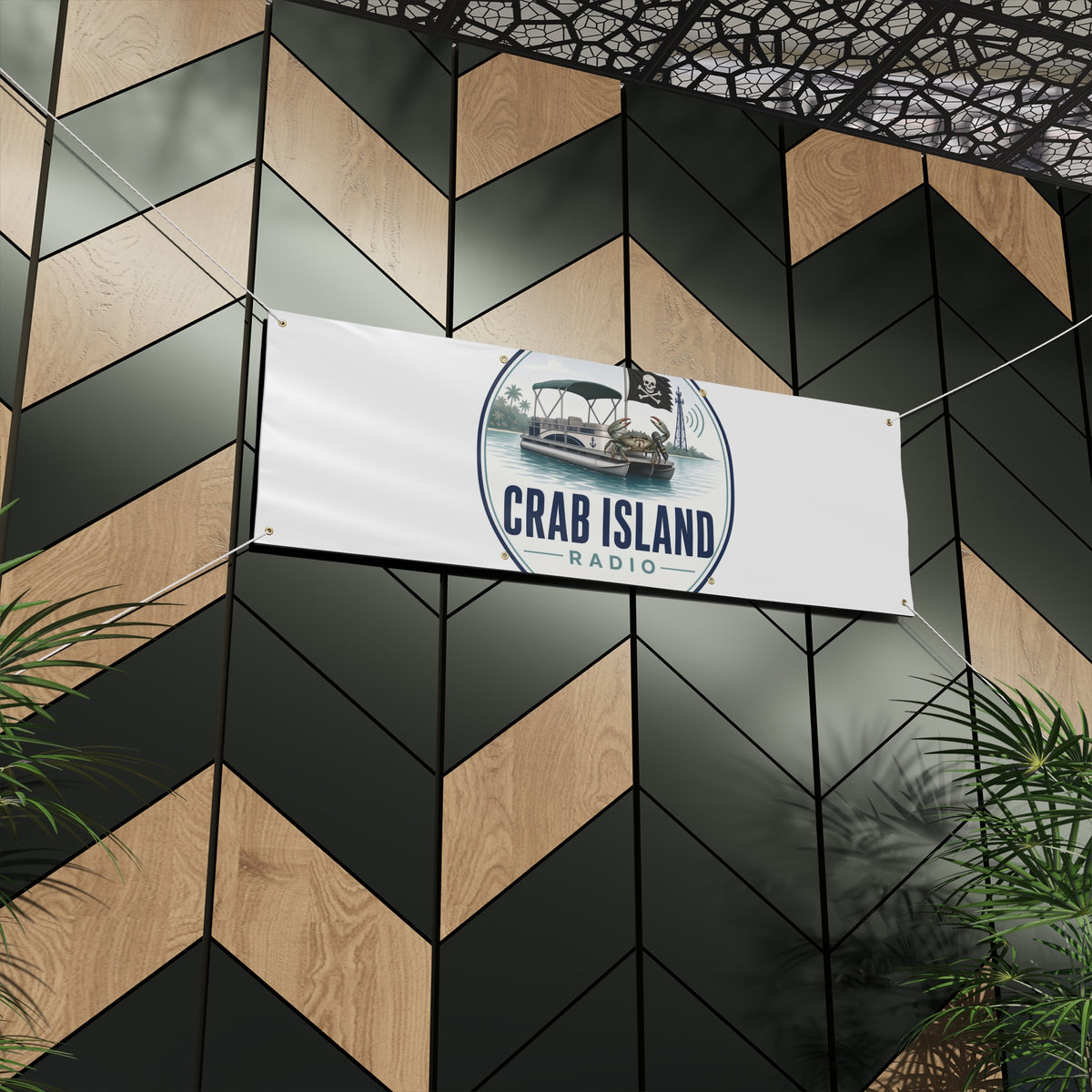 Matte Banner – Crab Island Radio