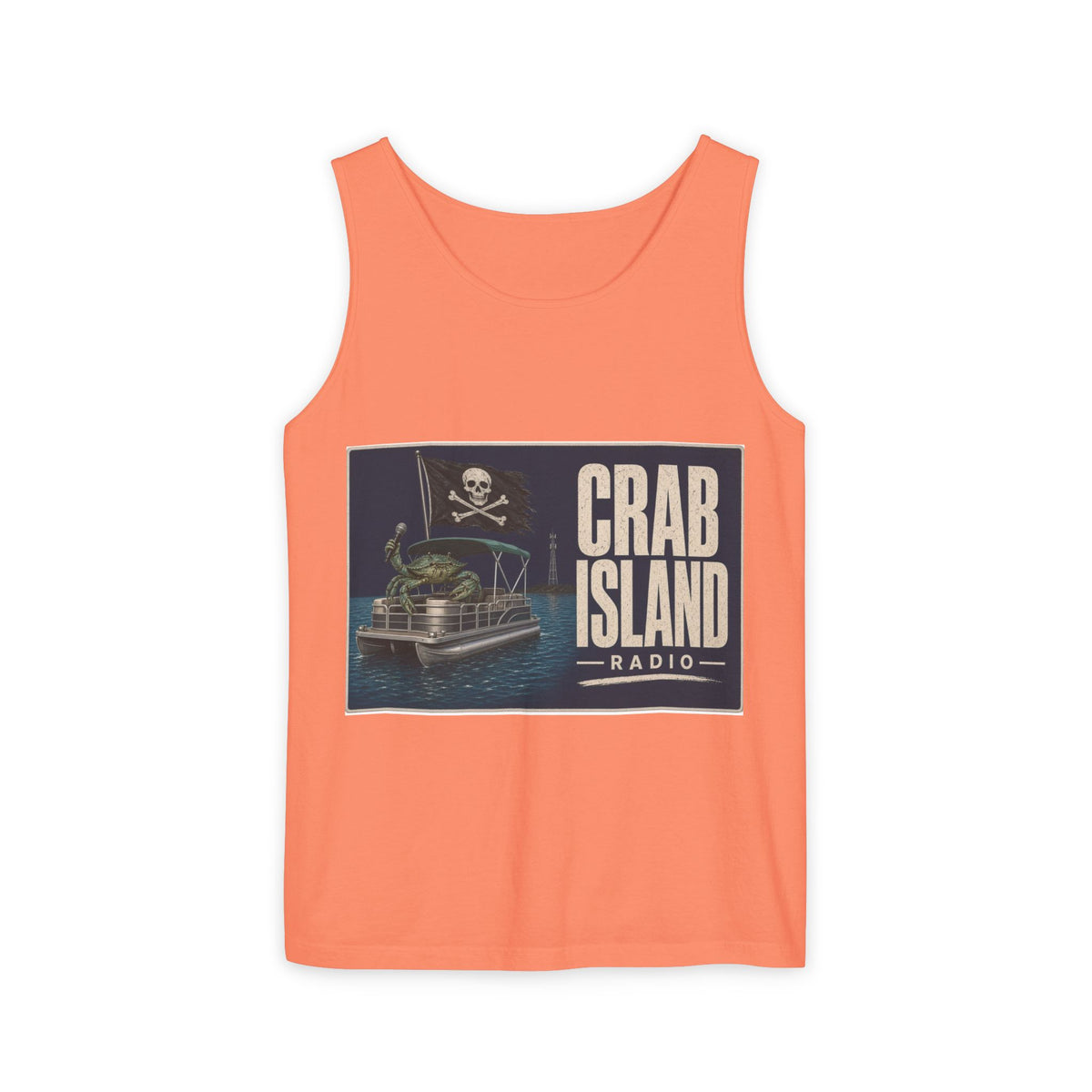 Crab Island Radio Men's Pirate Crab Tank Top