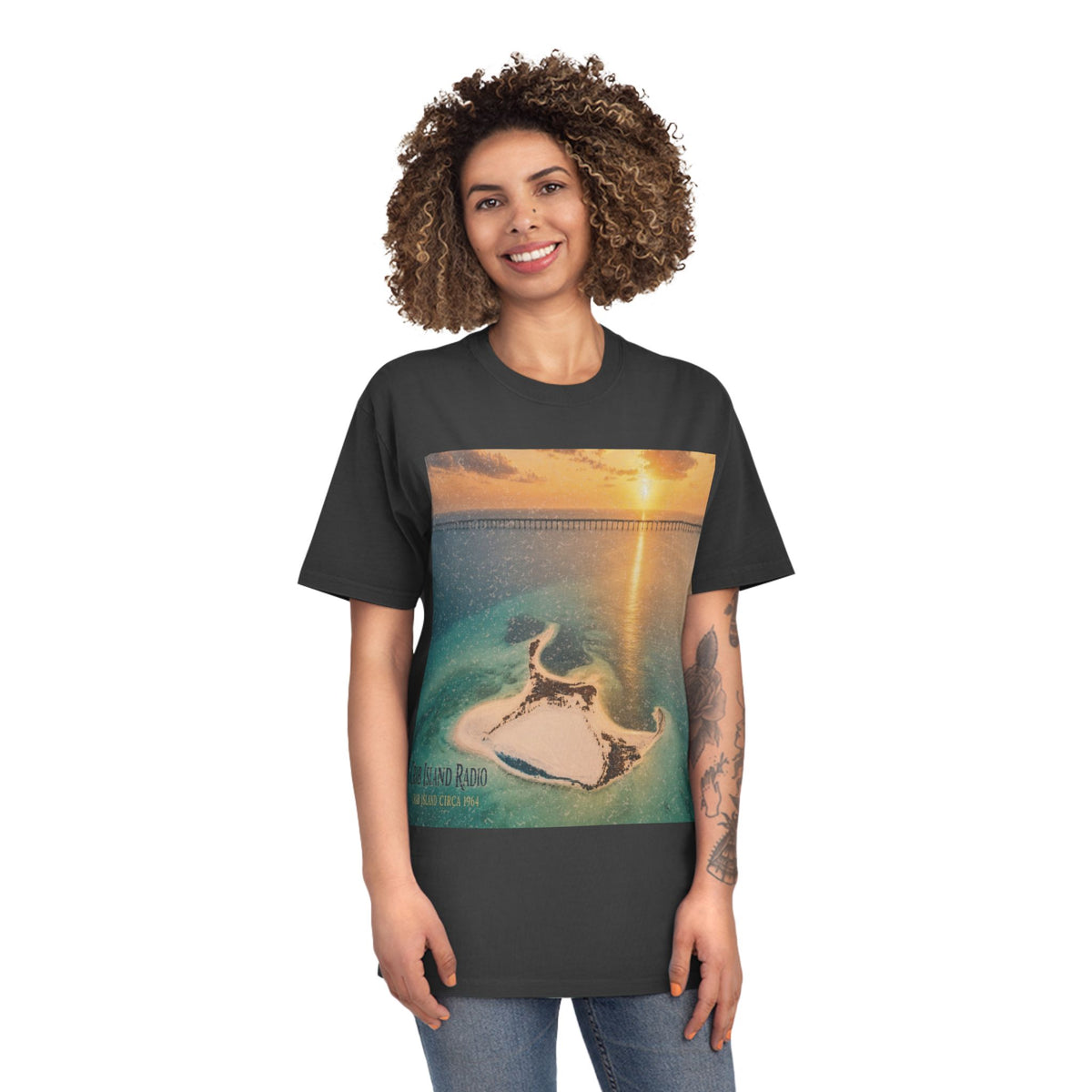 Unisex Faded Shirt – Island Sunset