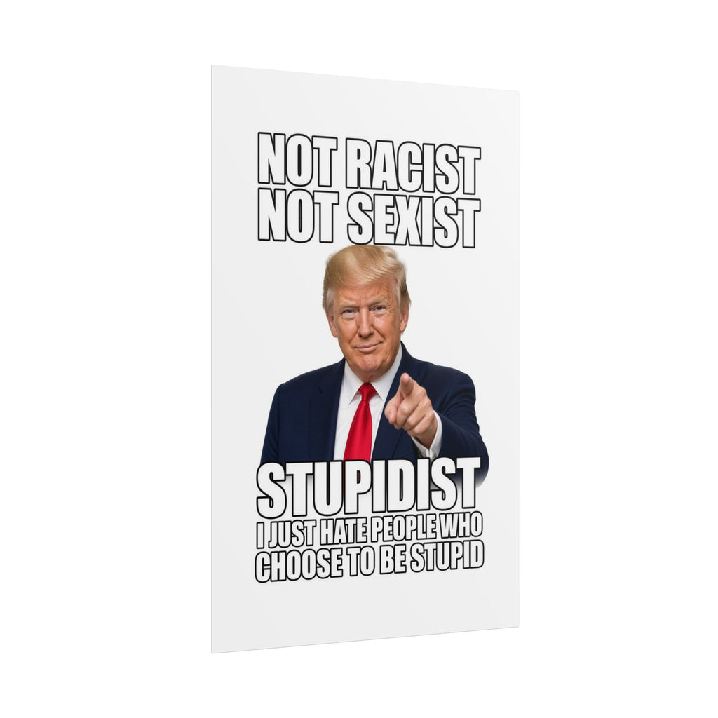 STUPIDIST Funny Meme Poster – Political Humor Wall Art