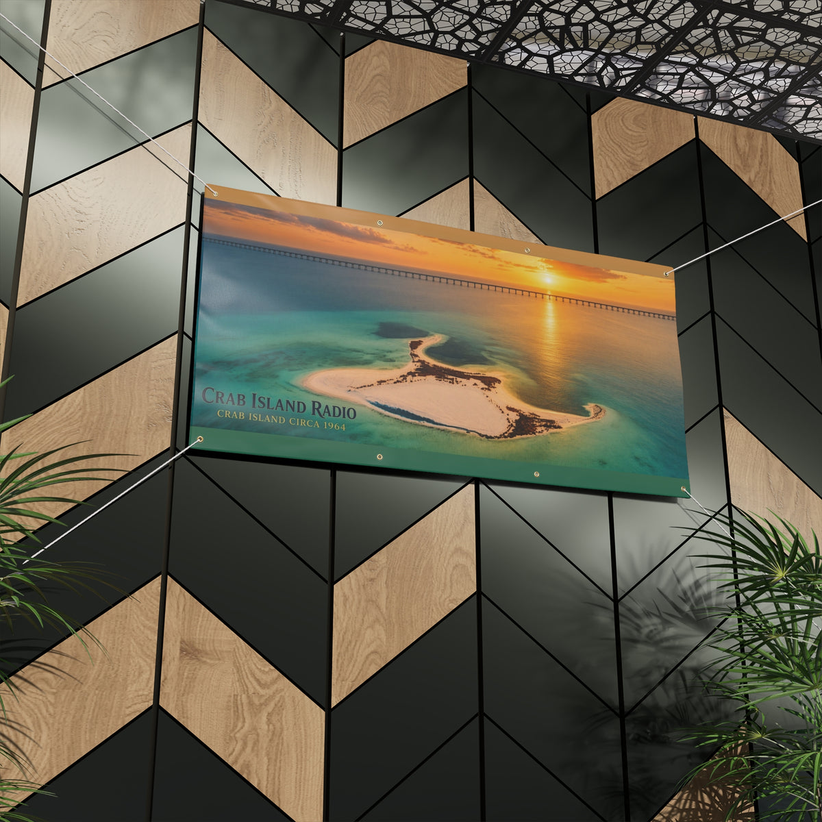 Matte Banner – Island Sunset